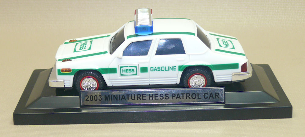 2003 miniature hess patrol car