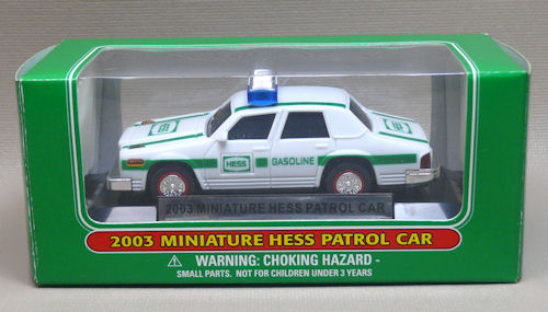 2003 miniature hess patrol car